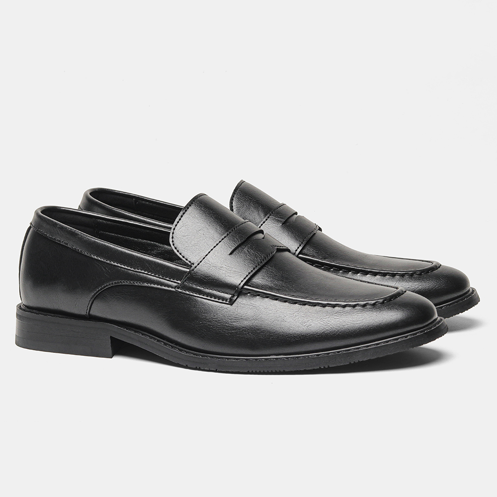 Heren zwarte penny loafers, kl - Men'S Shoes Hey Dude recensie en prijs