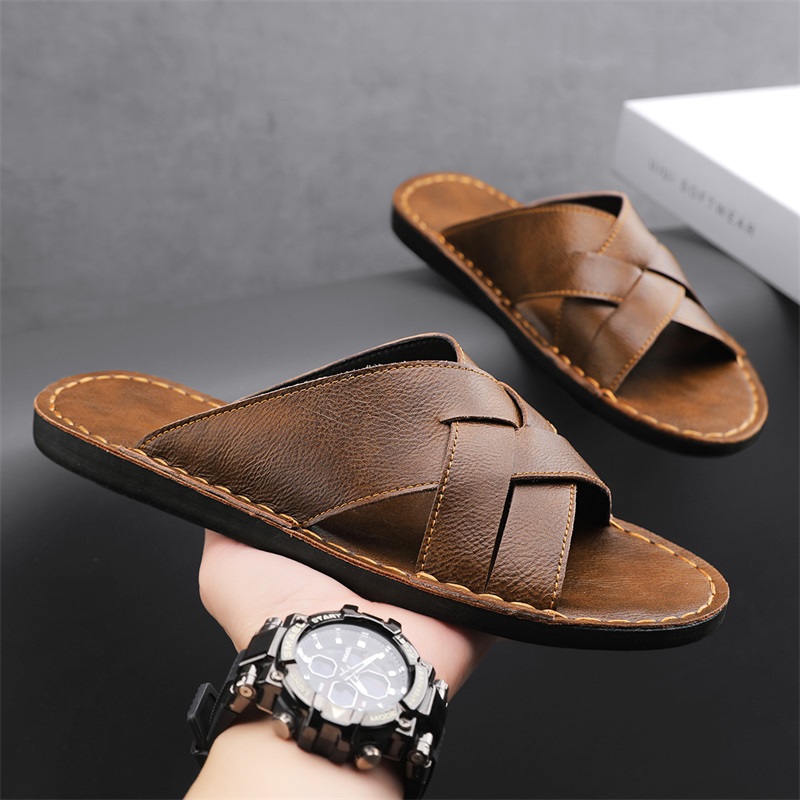 Echt leer Heren Casual Sandale - Men'S Shoes Hey Dude recensie en prijs