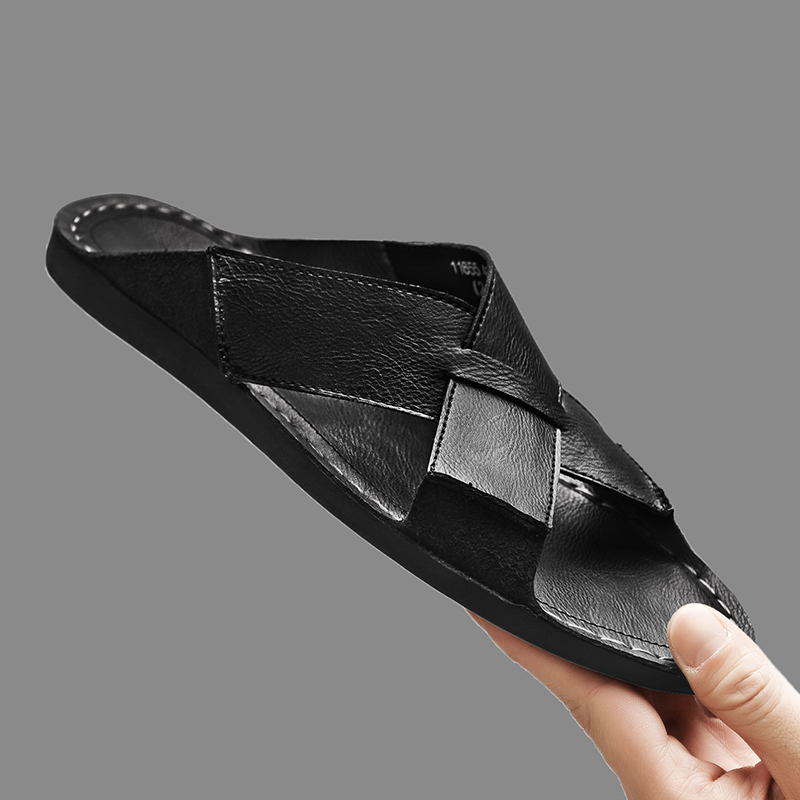 Mode Echt Leer Mannen Slippers - Men'S Shoes Hey Dude recensie en prijs