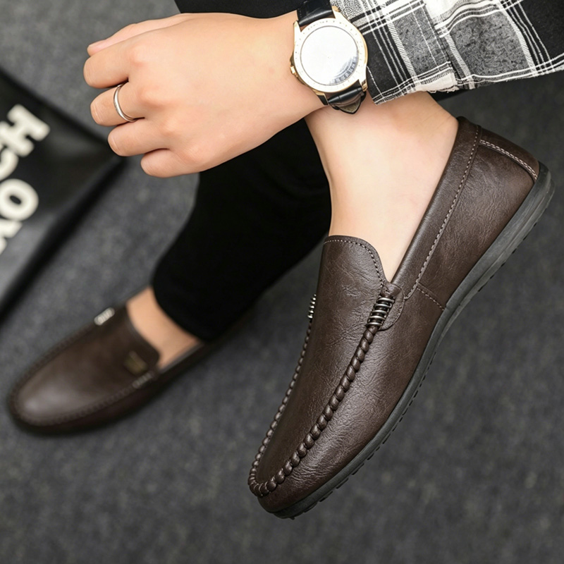 Britse stijl leren herenschoen - Men'S Shoes Hey Dude recensie en prijs