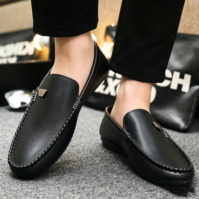Britse stijl leren herenschoen - Men'S Shoes Hey Dude recensie en prijs