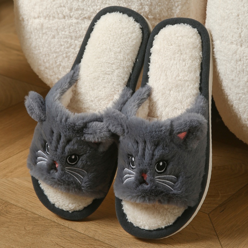 Schattige kattenpluche slipper - Men Shoes On Sale recensie en prijs